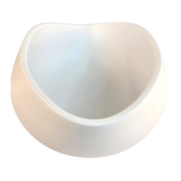 Ceramic White Oval Bowl By Kents Bromeliad Nursery 6"x8"x4" Decorative Vase - Picture 9 of 11